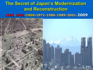 The Secret of Japan's Modernization and Reconstruction