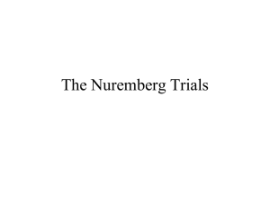 The Nuremberg Trials - Freeman Public Schools