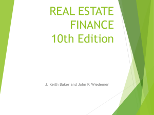 Real Estate Finance, 10e - PowerPoint - Ch 14