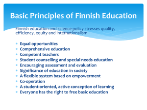 Basic Principles of Finnish Education