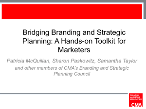 CMA Strategic Planning Toolkit, 2012