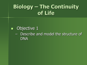 Biology * The Continuity of Life