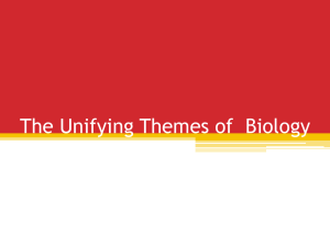 The Unifying Themes of Biology