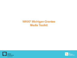 Powerpoint: WKKF Communication Basics Toolkit