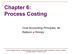 Process Costing - Cengage Learning