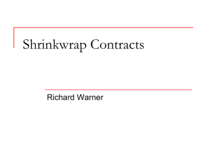 Shrink wrap contracts - Chicago