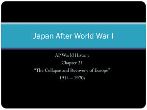 Japan After World War I