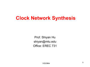 Clock Tree Synthesis