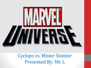 Cyclops vs Mister Sinister