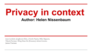 Privacy-in-Context