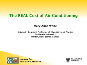 The REAL Cost of Air Conditioning Mary Anne White University
