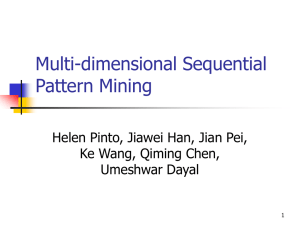 Multi-dimensional Sequential Pattern Mining