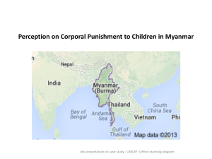 Perception on Corporal Punishment to Children * A Case Study for
