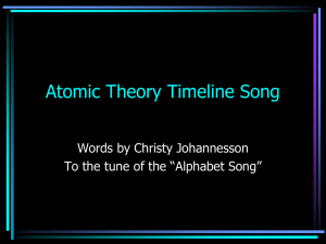 Atomic Structure Timeline Song