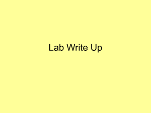 Lab Write Up