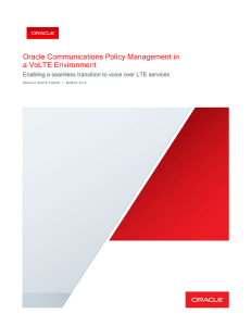 Introduction to the Oracle Communications Policy