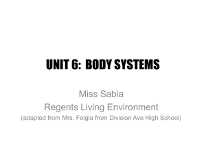 UNIT 6: BODY SYSTEMS
