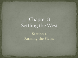 8-2 Farming the Plains