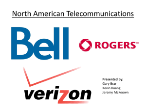 North American Telco's (RCI.B, BCE, VZ)