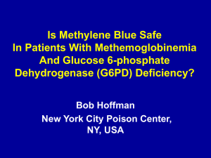Is Methylene Blue Safe In Patients With Methemoglobinemia And