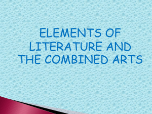 chapter 7 elements of literature and the combined arts