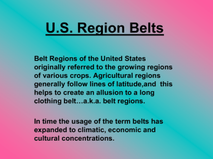 U.S. Region Belts