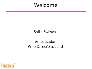 Who Cares Scotland, Looked After Children and Young People