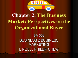 Chapter 2. The Business Market: Perspectives on the Organizational
