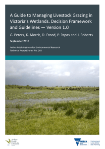 A Guide to Managing Livestock Grazing in Victoria's Wetlands
