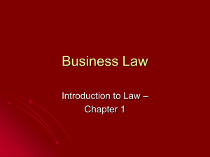 Business Law - My Teacher Pages