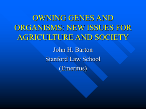 gene patents and farmers: bane or boon?