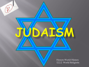 Judaism - McCook Public Schools