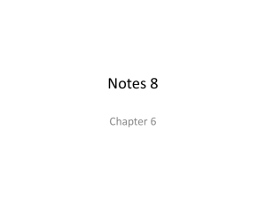 Notes 8- Chapter 6