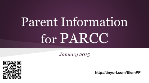 parcc parent presentation - Middletown Township Public Schools