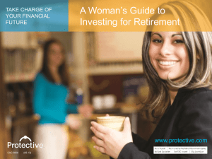 Protective Life – A Woman's Guide to Investing for Retirement PPT