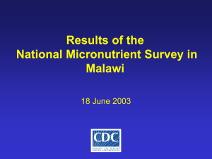 Malawi - Presentation of final survey results
