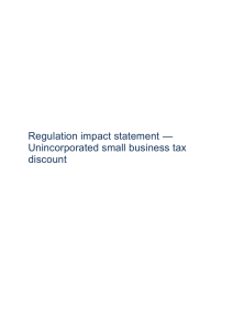 Options 2 and 3: A 5 per cent tax discount for small business