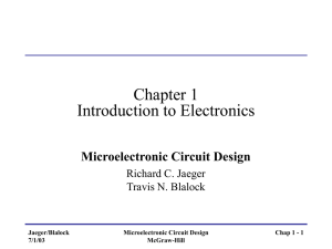 Microelectronic Circuit Design