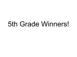 5th Grade Winners! - Glenn Dale Stem Fair