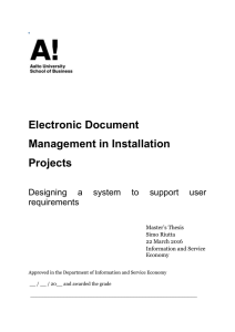 Appendix C: List of requirements