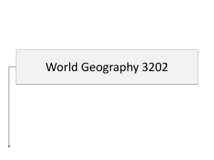 Unit 6 - World Geography 3202