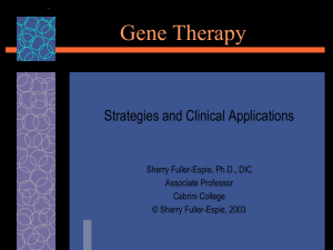 Part VI - Gene Therapy