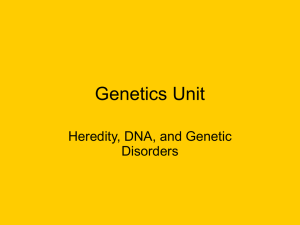 Genetics Unit