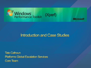 Windows Performance Toolkit (Xperf)