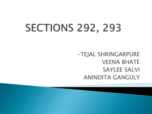 SECTION 292, 293