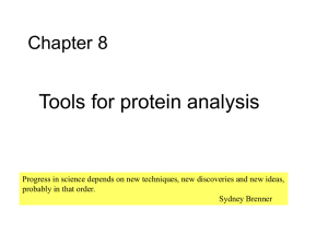 Tools for protein analysis