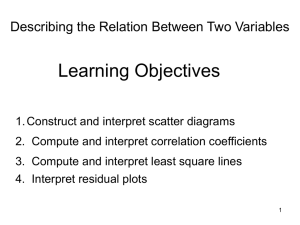 Chapter 4 Describing the Relation Between Two Variables