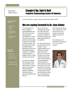 We are saying Farewell to Dr. Jane Gwinn