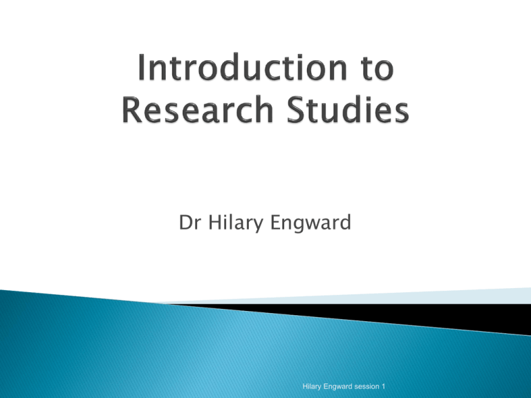 introduction to research studies