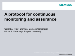 A protocol for continuous monitoring and